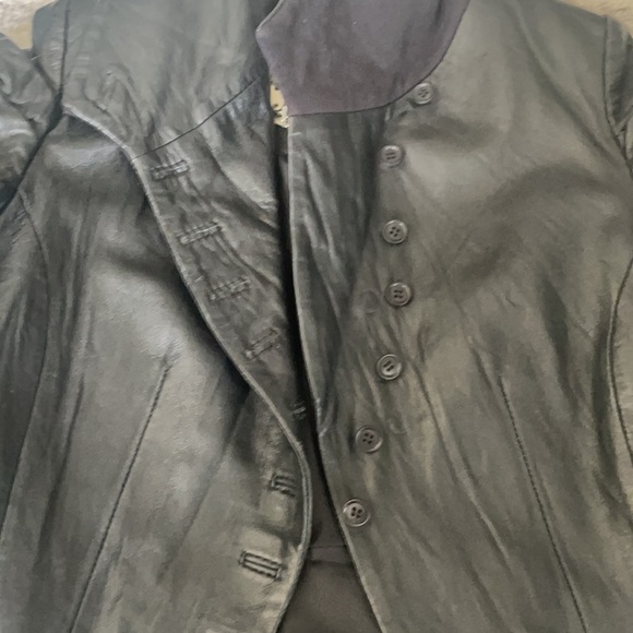 Religion Victorian style leather jacket - Picture 4 of 11